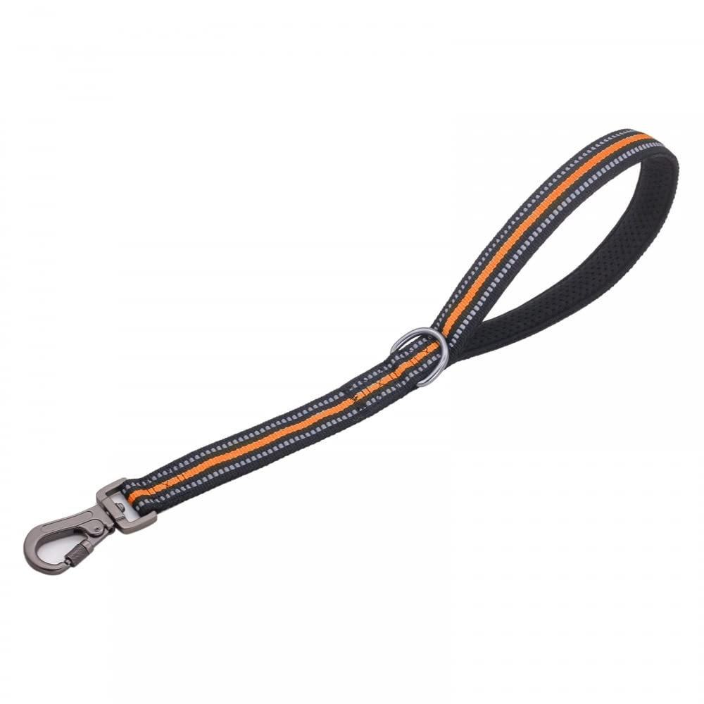 Short Dog Leash,18.5''Reflective Nylon Dog Leash with Handle for Large Medium Dogs Training Control