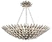 Broche 6 Light Antique Silver Ceiling Mount