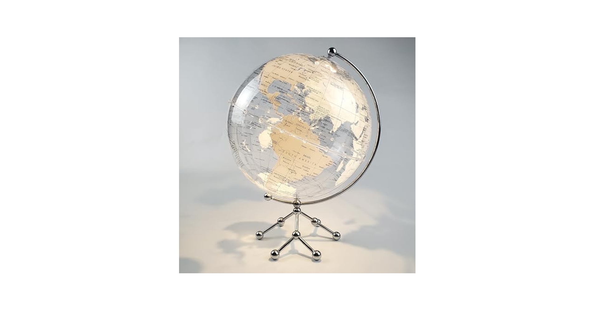 EARTH Globe Lamp  ライト Generic White Earth Globe Desk Lamp, Touch Switch, Globe