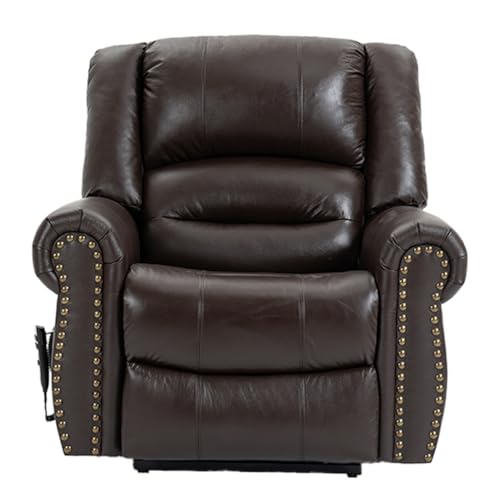 Genuine-Leather-Power-Lift-Recliner-Elderly-Chair-Lay-Flat-Lift-Chairs-Remote-Control-with-Point-Like-Distribution-MassageHeatingAdjusting-Reclining-Model-Brown Genuine Leather Power Lift Recliner Elderly Chair Lay Flat Lift Chairs Remote Control with Point Like Distribution MassageHeatingAdjusting Reclining Model Brown