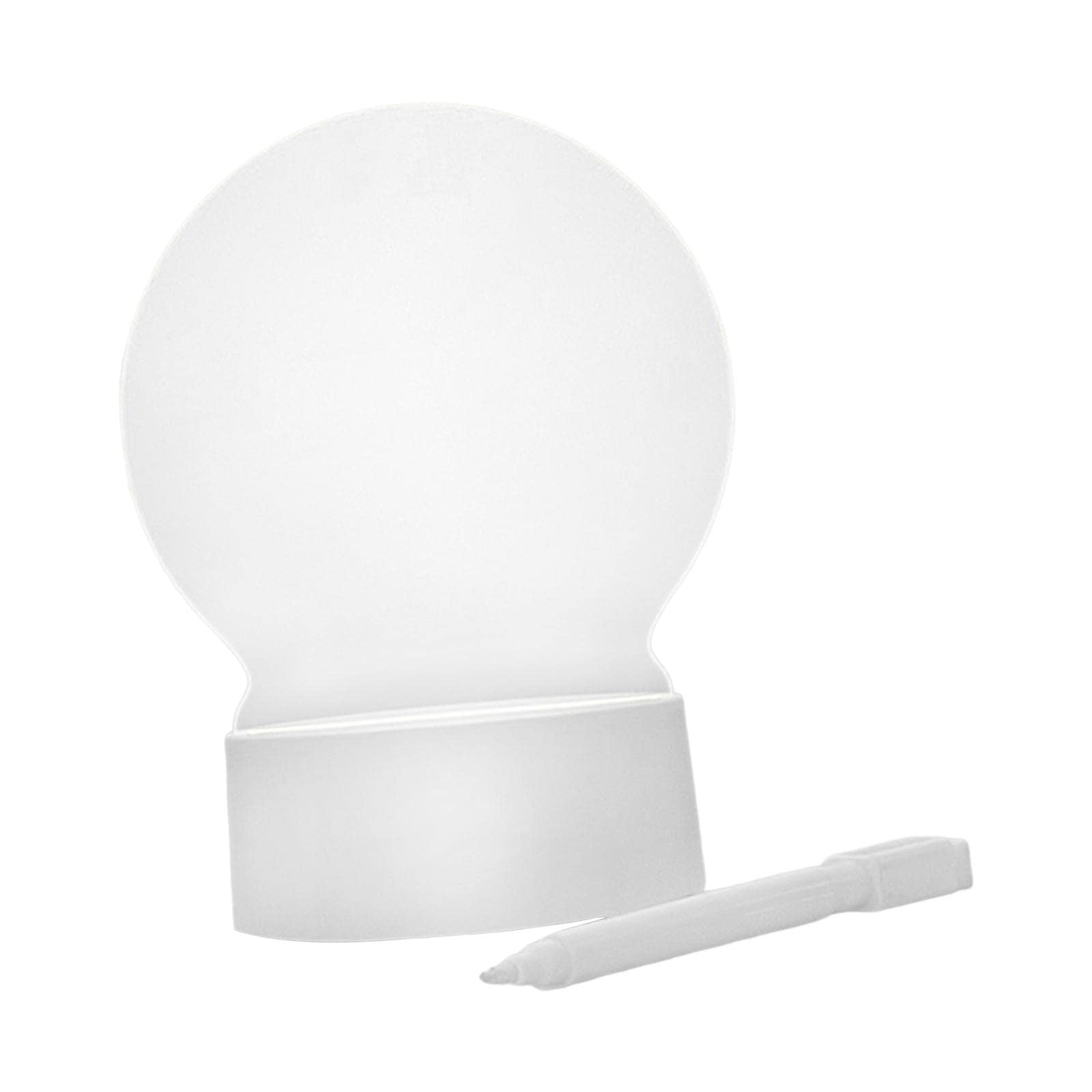 Message Board Lamp LED Acrylic White Board USB for Home Bedroom Wedding Round 3 Colors Message Boards & Holders Home Décor & Garden-image-48