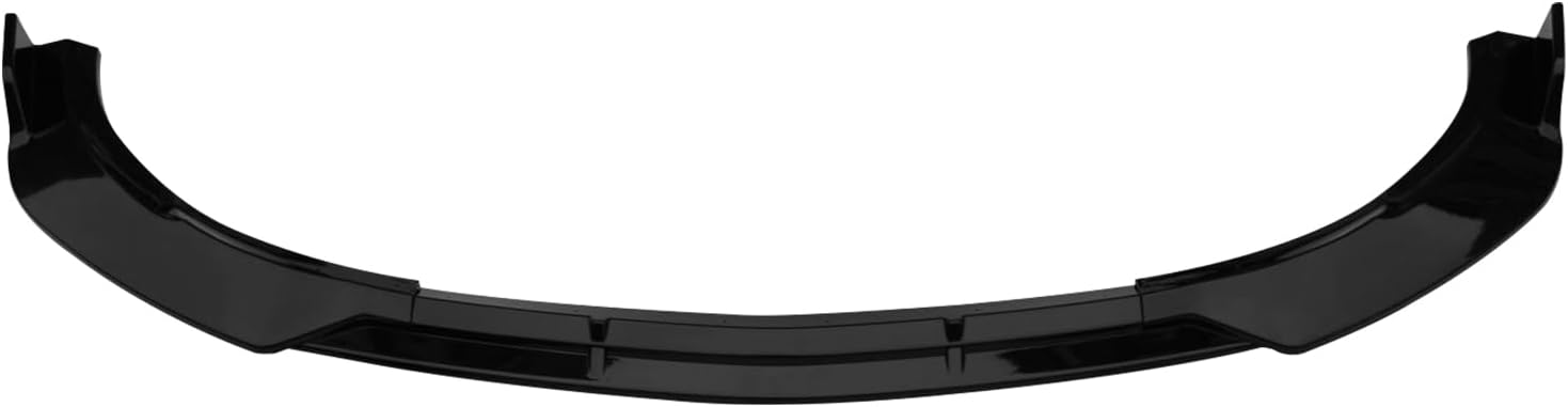 FREEMOTOR802® Front Bumper Lip Splitter Air Dam Chin Spoiler Lower Guard Trim, Compatible with 2021-2023 Mercedes-Benz W213 E-Class (Sport Bumper Only), B Style Gloss Black PP 3PCS