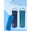 YOUSHARES Ice Packs for Insulin Cooler Travel Case, TSA Approved Ice Box for Medicine Travel Cool Bag, Keep Insulin Pen Cooling 24h for Diabetic Supplies (2PCS)