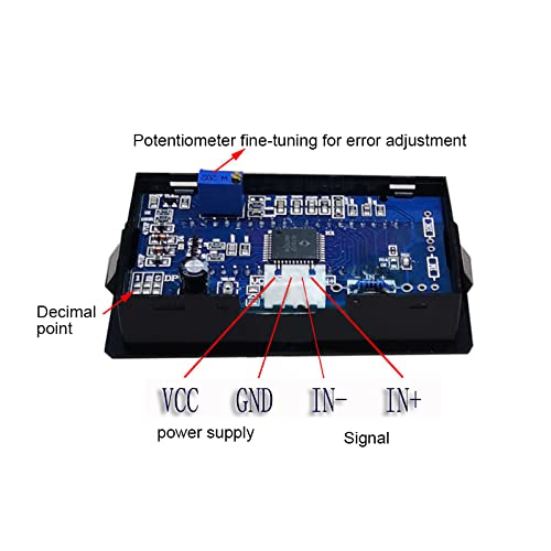 Taidacent Ohm Meter Resistance Tester Ohmmeter Digital Dc Resistance Measuring Instrument Fixture Resistance Measure Panel Meter (200 Ohm, Dc12V With Cover) #TOP3