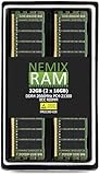 NEMIX RAM 32GB (2X16GB) DDR4 2666MHZ PC4-21300 2Rx8 1.2V CL19 288-PIN ECC RDIMM Registered Server Memory KIT