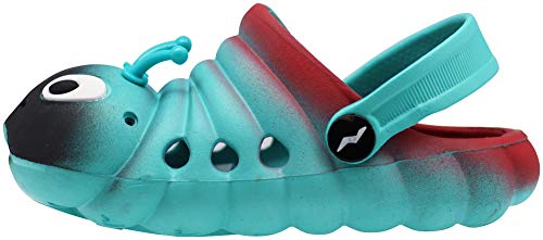Image of NORTY Toddler Clogs - Fun Baby Clogs With Comfortable Back Strap - Caterpillar Shoes for Kids - Playful Bug Shoes