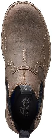 Clarks Men's Morris Easy Chelsea Boot, Stone Waxy, 10.5 | Image 6