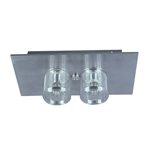 Ineslam Troop.2 Focos de Techo GU10, Aluminio