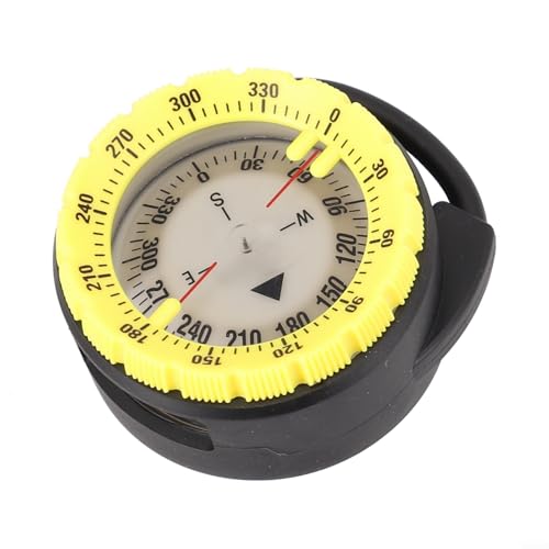 Brújula de buceo TreasureCave ABS con clip retráctil, luminiscente y resistente al agua miniatura 7