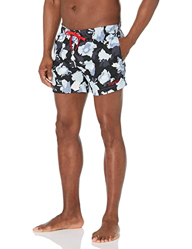 HUGO Men's Standard Floral Design Swim Trunk