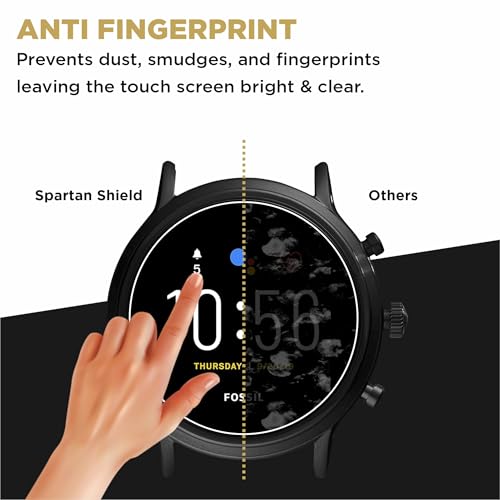 Image of {3 Pack Screen Guard For FOSSIL GEN 5 CARLYLE JULIANNA Smart Watch (1.28 inch) | Anti Scratch | HD Clear | Touch Sensitive | Gen5 9H Screen Protector [Not Tempered Glass]