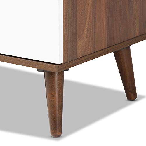 Baxton Studio Sideboards And Servers, One Size, White/Walnut #TOP7