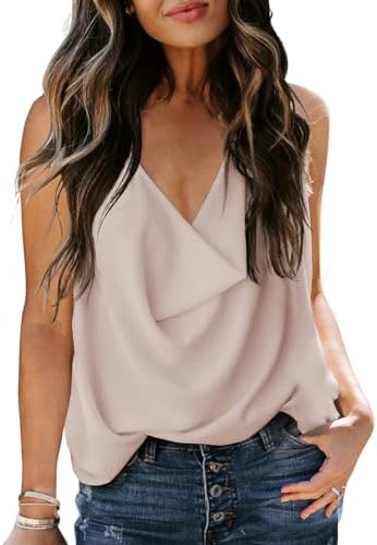 AILUNSNIKA Women’s Tops Summer Plus Size Women Camisole Basic Tank Tops Fashion Ladies Blouses Casual Chiffon Shirts S-XXL