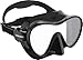 Cressi F1 Mask - Maschera Frameless per Immersioni e Snorkeling, Nero, Taglia Unica, Unisex Adulto