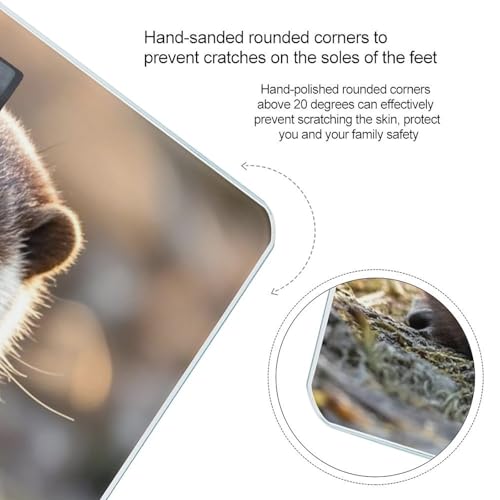Báscula digital Cute Otter para peso corporal con pantalla LED miniatura 4