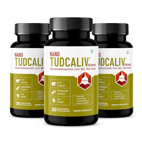 Image of Tudca Advance Liver Detox & Gut Health | Milk Thistle, NAC & TUDCA | Supports Fatty Liver, Digestive Health & Detoxification - 90 Vegan Liquid Capsules (Pack Of 3)