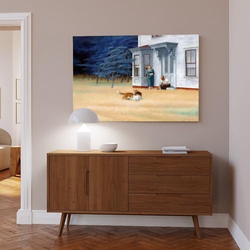 Toile Cape Cod Evening par Edward Hopper cadre suspendu 30x45cm - 6