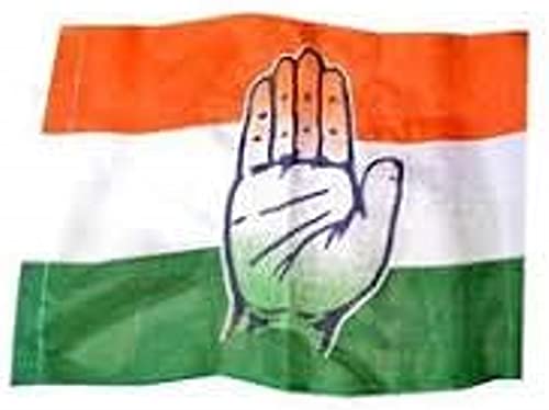 UNIq INC - Congress National Party Outdoor Indoor Flag in Satin. Various Sized options especially focusing on Homes/Party Offices/Party Assembly/Rally/RWA Meetings/Hoisting. - 40 X 60 Inches-image-9