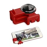 GEEÂ·D J039 Pubg Mobile Controller, Joystick Moilble Game Controller 360Â°Analog Touch Screen Game Joypad Ergonomic Thumb Stick for 4.0 inch Cell Phone Game Controller, Red