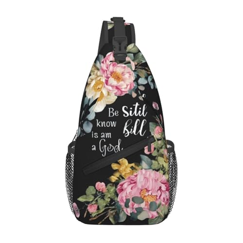 Jesus Sling Bag Cute Crossbody Backpack Shoulder Chest Bags for Men Women Runners Cycling Travel Walking