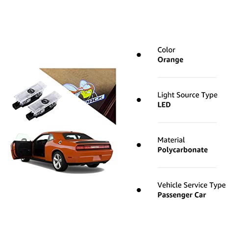 Never Fade Door Light Led For Dodge Challenger 2008~Present Rt Srt Sxt Gt Se-No16 Projector Ghost Shadow Welcome Lamp Logo Courtesy Step Lights (1. Scat Pack Emblem For Challenger) #TOP7