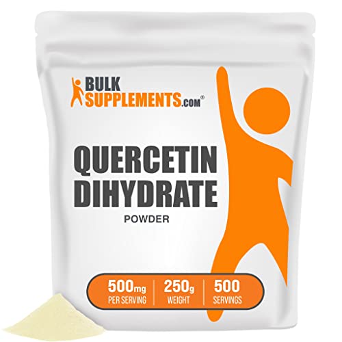 Bulksupplements.com Quercetin Dihydrate Powder - Quercetin Supplements For Antioxidants And Immune Support - Gluten Free - 500Mg Per Serving, 500 Servings (250 Grams - 8.8 Oz) #TOP16