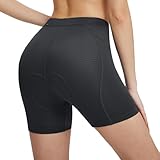 BALEAF Women's Cycling Underwear 4D Padded Bike Shorts Padding Mesh Anti-slip Leg Grips Black M