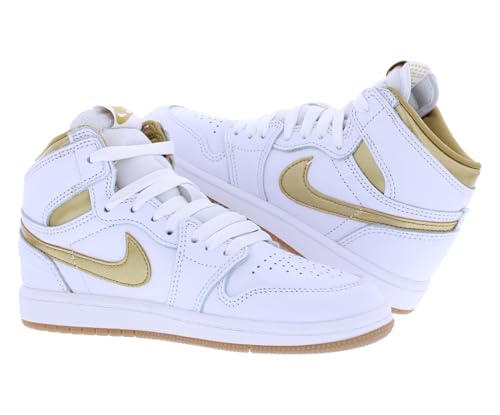 Jordan Little Kid's 1 Retro High OG White/Metallic Gold (FD2597 107) - 114