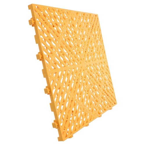 MOLUCKFU Placas de Suelo de Plástico Antideslizantes para Lavado de Coches Rejilla Modular Resistente Cargas Pesadas con Drenaje Eficaz Paneles Cuadrados para Garajes y Cocinas Fácil de