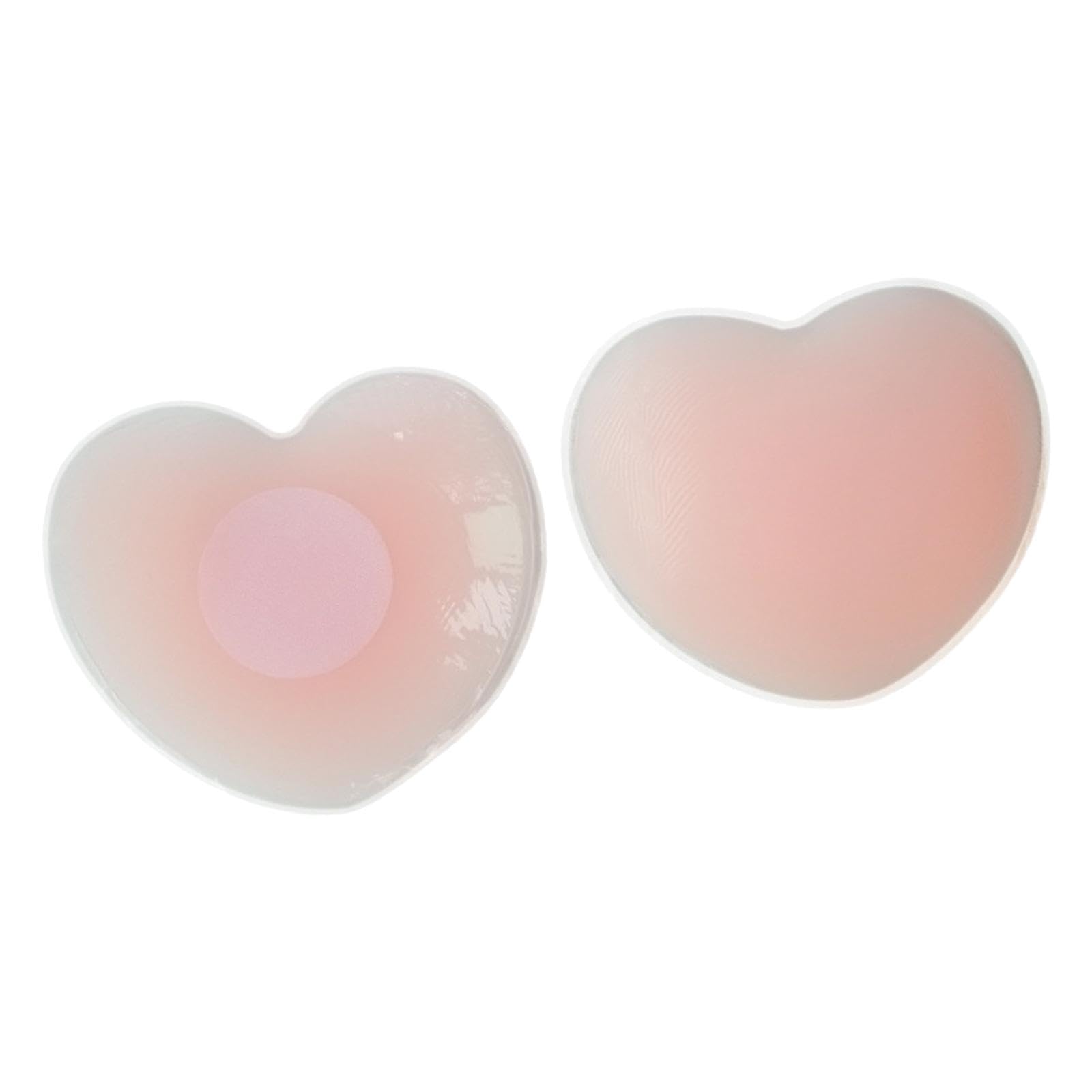zoomella Women Breast Cover Silicone Summer Breast Pad for Evening Dress Deep V Dress Pink Heart Shaped-picture-38
