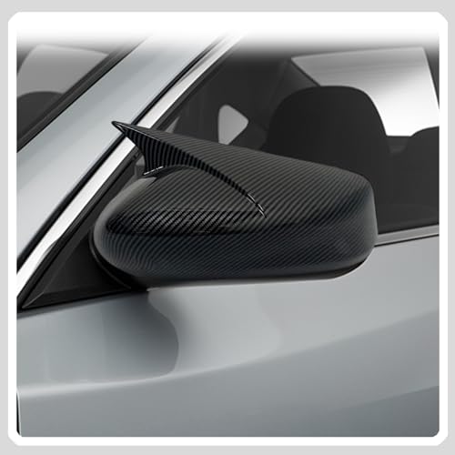 Image of Side Mirror Cover,for Nissan Altima 2013-2018, Carbon Fiber Side Rear Mirror Covers Body Kit Accessories for Cars(Without Turn Signal Cutout)