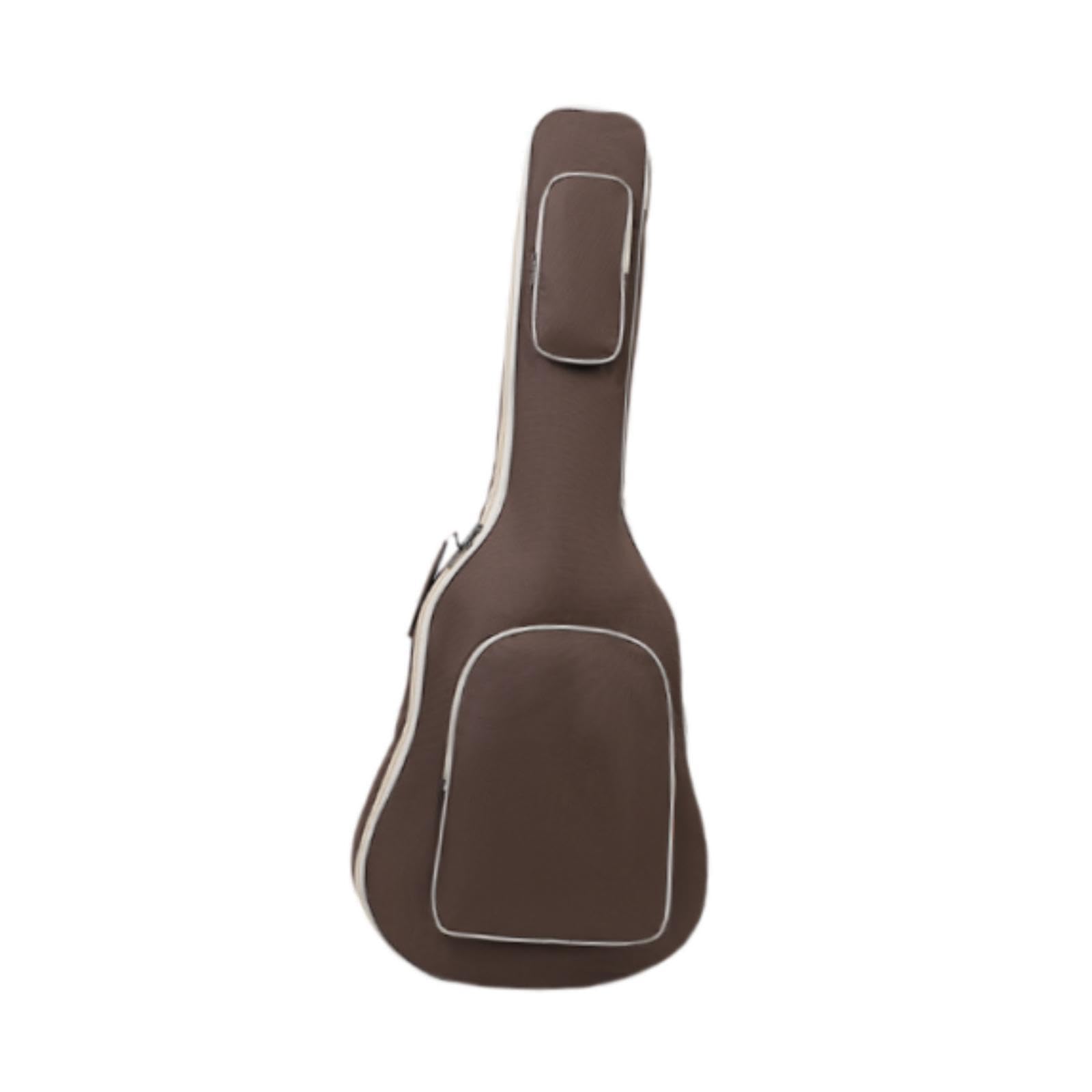 Garende 40 41 inch Guitar Bag Acoustic Guitar Case with Handle and Pockets Padded Backpack, Brown