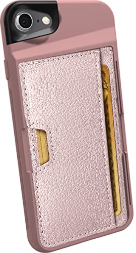 Smartish® iPhone SE Wallet Case - Wallet Slayer Vol. 2 [Slim + Protective + Grip] Credit Card Holder for Apple iPhone SE 2022/2020 & iPhone 7/8 - Rosé All Day
