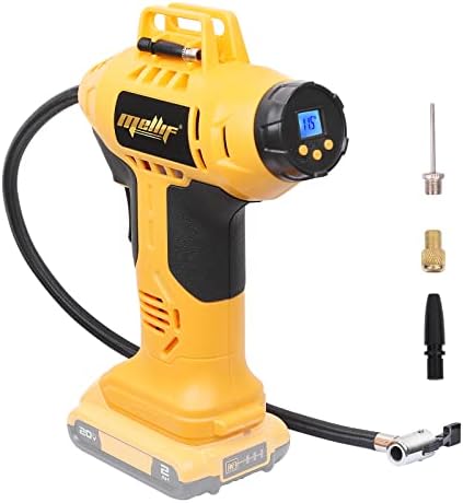 Tire Inflator Air Compressor, for Dewalt 20V Max Battery 160PSI Cordless Portable Electric Air Pump with Digital Pressure Gauge for Car, Bike, Sport Ball (TOOL BARE, NO BATTERY!)