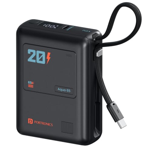 Image of Portronics Aqua 65, 65 W Compact Pocket Size Power Bank
