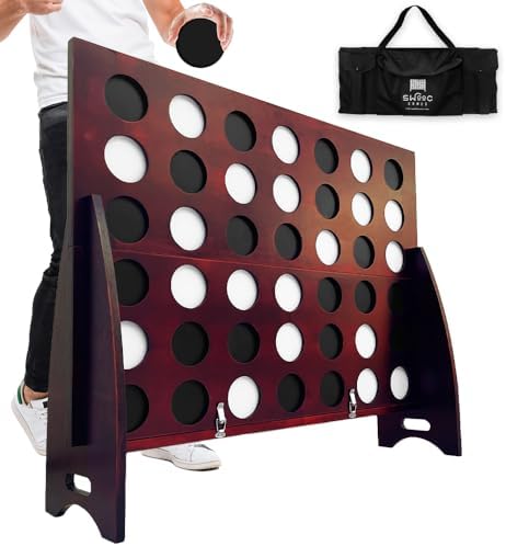 Swooc Games - Premium XL Giant 4 in A Row (4ft x 3ft) All Weather...