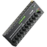 LiNKFOR 10-Channel 6.35mm Audio Mixer with Independent Volume Control, Ultra-Low Noise, Type-C Power Interface, Certified Power Supply and Output Volume Indicator for Home Studio, Stage, Bar