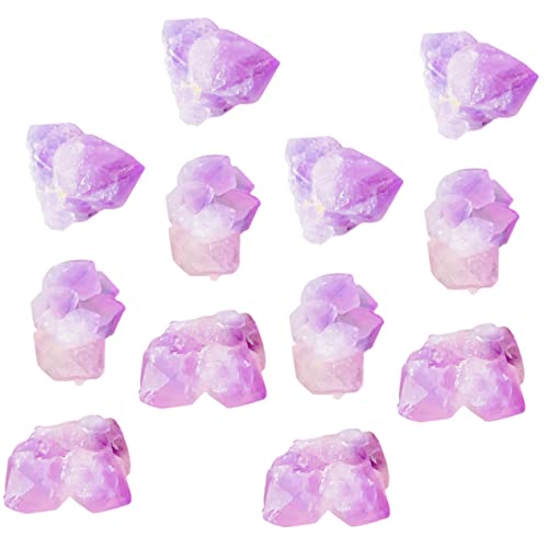 PRETYZOOM 1 Pack Aromatherapy Diffuser Stone Polished Stones Decorations Aquarium Decorative Rocks for Fish Tank Stones Loose Stone Pebbles Clear Stones Marbles Gems Color Purple Crystal