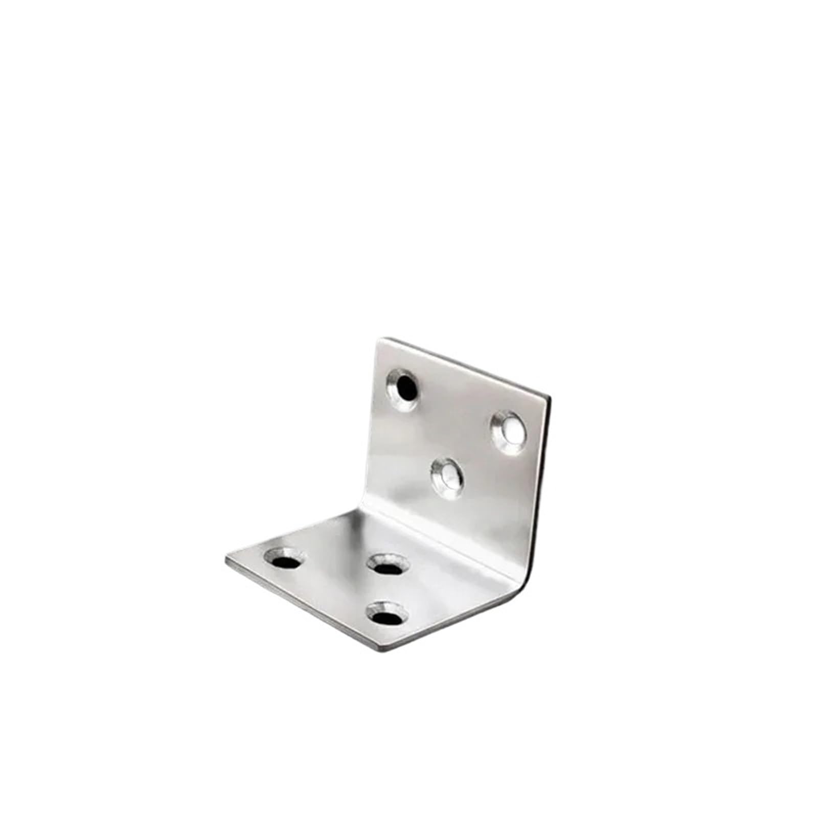 Hzomif Small-50Pcs 50Pcs Stainless Steel Corner Brackets 90 Degree Right Angle Fasteners For Wood Shelves
