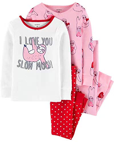 Pyjama Carter's bébé fille en coton idéal pour des nuits paisibles et douces