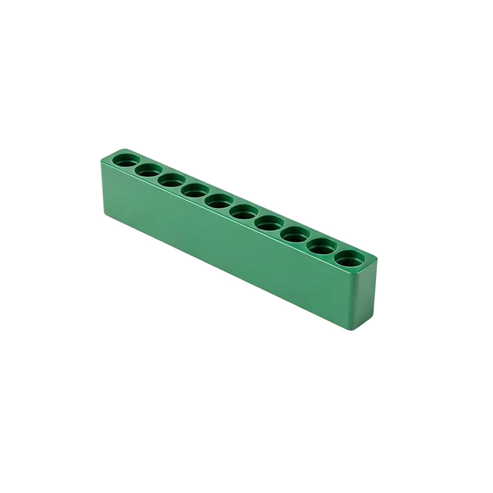 Hangsu 10 Holes Industrial Bit Holder Card Drill Bit Rack For 1/4 Inch Shank Tools And Space Saving Workshop Solution Drill Storage Case