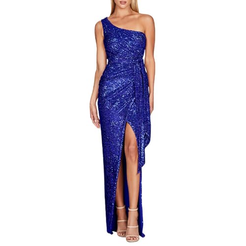 Robe de soirée paillettes asymétrique idéale pour le Nouvel An