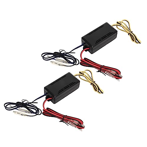 2 Pcs 2 Way Speaker Crossover Car for Audio Passive Frequency Divider 12V Improve Bass Sag Sound Enhancement Tool Crossover Divider Car for Audio Crossover Two Way Speaker Crossove