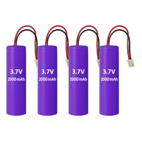 Image of Flysmart 3.7V 2000 mAh Li-ion GPS Battery | 3.7V Lithium Ion Battery for DIY Projects | Lithium Ion Battery (Pack of 4)