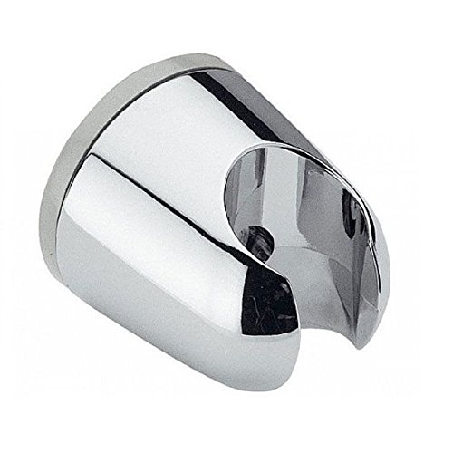 Brausehalter rund verchromt mit Schraube und Dübel für die Wand/Wandhalterung dür Handbrausen/Duschkopfhalterung/Halteklammer/Dusche Cover
