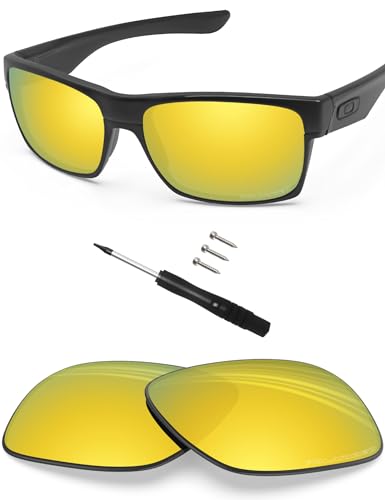 Image of BLAZERBUCK Replacement Lenses & Screws Screwdriver for Oakley TwoFace OO9189 /TwoFace Asian Fit OO9256 Sunglass