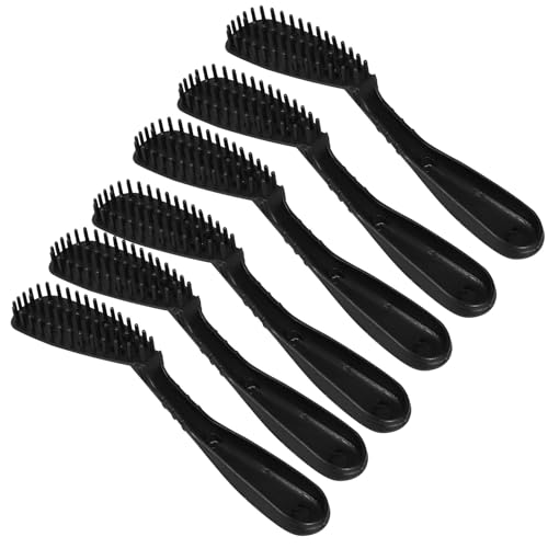 VILLCASE Juego de 6 Brochas para Tinte de Cabello de Polipropileno Reutilizables y Lavables Peine para Aplicar y Seccionar Adecuado para Salón y Uso Casa para Mechas Coloración y