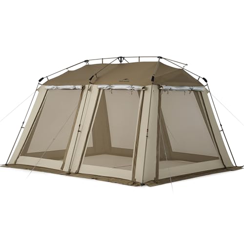 Naturehike Village13.0 Tipi Tienda de campaña para exteriores para 2 – 4 personas, resistente al agua, tienda de campaña familiar, tienda de lujo para 4 años, para días festivos, camping, senderismo