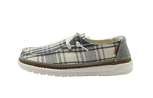 Image of HEYDUDE Women's Wendy Plaid | Women's Shoes | Women's Lace Up Loafers | Comfortable & Light-Weight