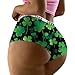 St Patrick's Day Printed Panties for Women Casual Soft Stretch Breathable Holiday Fashion Underwear Briefs Dark Green